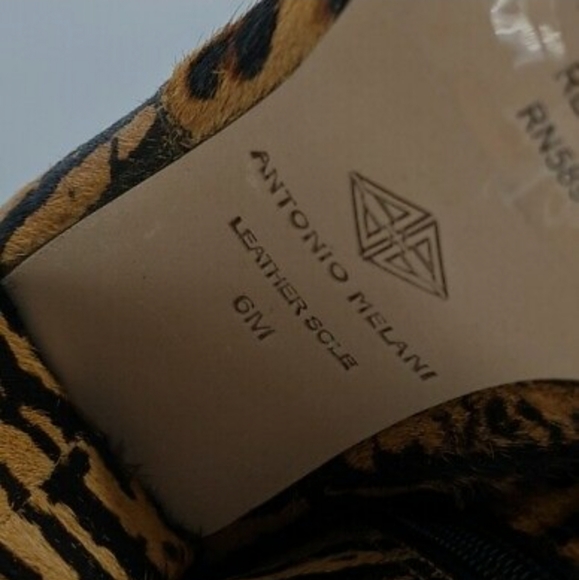 Antonio Melani Leopard Calf Hair Ankle Boots size6 - Picture 3 of 10